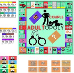 2025 Uusin malli Adultopoly-lautapeli, pari Adultopoly-lautapeli, Aikuiset