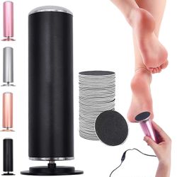 Myeluna Footglow Callus Remover, My Eluna Callus Remover, kuolleelle kovalle halkeilevalle iholle 60 korvaavalla hiomatyynyllä (musta)