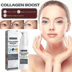 Kollagen Boost Cream for ansikt og øyne, Advanced Collagen Boost Anti Aging og Anti Wrinkle Serum for mørke flekker, fine linjer 1stk-30ml