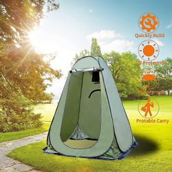 Pop up campingtelt, 120 x 120 x 190 cm sammenklappeligt bærbart brusetelt, privatlivstelt, til udendørs camping