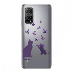 Crazy Kase Hull For Xiaomi Mi 10t I Silikone Soft 1 Mm, Killing leger med Butterfly