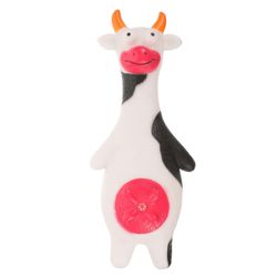 Sarjakuva lehmä purulelu koiran pureskelu lelu vinkuva koiran lelu pentu purulelu lemmikkilelu 22.00X9.00X6.00CM