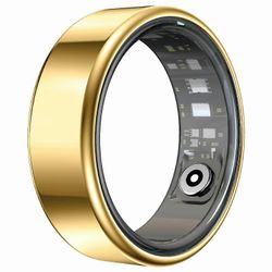 R99 älysormus latauskotelolla tukee sykettä, veren happea, unen seurantaa - kulta 9 19.0m Monivärinen Gold 9 19.0mm