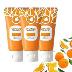 3 kpl appelsiinientsyymikuorinta, luonnollinen appelsiininkuorintageeli kasvojenkuorinta, syväpuhdistava ja kosteuttava kasvojenkuorinta kaikille i...