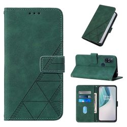 Gangxun Kompatibel med Oneplus Nord N10 5g etui læder folio cover tegnebog magnetisk premium Tui Coque grøn
