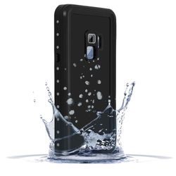 Case Galaxy S9 Kotelo Vedenpitävä 2m IP68 Kosketussuojaus Kaksimateriaalinen Redpepper Musta