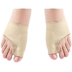 Barsinfi Tå expander bandager med justerbar elasticitet (1 par, beige