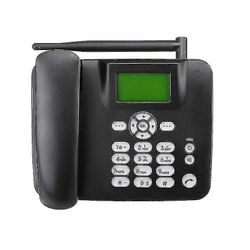 Fast trådlös telefon 4g Desktop Telefon Support Gsm 850/900/1800/1900mhz SIM-kort Trådlös telefon med antenn Radio Väckarklocka sms Funtion För Hou...