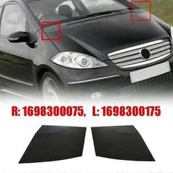 Mercedes A-luokka W169 - Vasen konepellin saranakansi ja tuulilasin vedenpoistokonepellin kulmasuoja