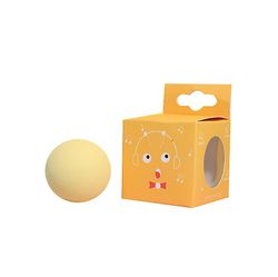 Yunshu Cat Legetøj knirkende Ball Cat driller Træning Throw Legetøj Ball GUL smooth