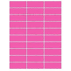 240 suorakaiteen muotoista värikoodattua tarraa ja ruusutarraa nimilappuihin, tiedostokansioihin, kotitoimistoon ja koulutarvikkeisiin