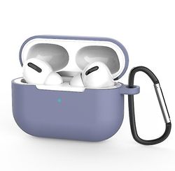 Mikasa Gælder for Airpods Pro Beskyttelsesdæksel, silikone spænde, ny Apple 3. generation Bluetooth headset Lavender Grey