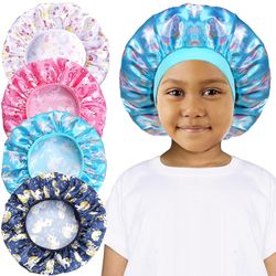 4 stk Barn Sateng Panseret, småbarn Silke panser for barn Sleeping Cap, barn Hair Unicorn A