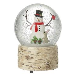 Heaven Sends Himmelen sender snømann med kaninmusikal Christmas Snow Globe