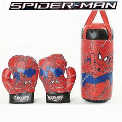 Anime Spiderman -hahmo leluhanskat Hiekkasäkkipuku Lasten lahjat Nyrkkeily Hämähäkin ulkoilulelut vanhempien lasten vuorovaikutukseen