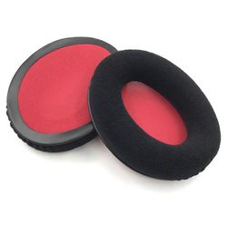 1 pari HyperX Cloud II/Alpha S/Stinger/Flight -kuulokkeille Korvatyynyt Sametti+sienikuulosuojaimet Monivärinen Red