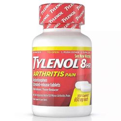 Tylenol 8 h kipulääke ja kuumetta alentava lääke, 650 mg, kapselit, 100 ea
