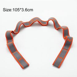 Yoga Træk Rem Bælte Polyester Latex Elastisk Latinsk Dans Strækbåndssløjfe B orange
