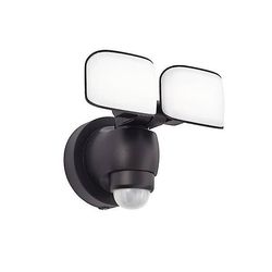 Saxby Lighting (Poole) Saxby Sentinel - Integreret LED Udendørs Wall Light Matt Black, Matteret IP44