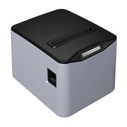 ZJ-8370 80mm suora lämpökuittitulostin USB LAN Bluetooth POS tulostin automaattisella leikkurilla - harmaa bl Monivärinen Grey Black EU Plug