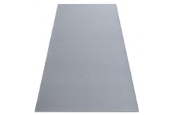 RugsX Tæppe anti-slip RUMBA enkelt farve gummi grå 80x250 cm