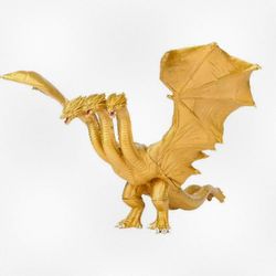 Kultainen Ghidorah 3-pääinen lohikäärme PVC-toimintahahmojen lelukokoelma, kuningas Ghidorah hirviöhahmo lapsille ja keräilijöille