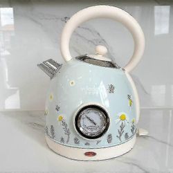 maali maalattu retro vedenkeitin sähköinen tee kiehuva vedenkeitin 304 ruostumaton teräs kotitalous vedenkeitin