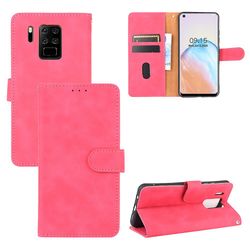 Etui til Oukitel C18 Pro Cover Premium Læder med kortholder Flip Folio Magnetisk Etui Coque - Sort Pink
