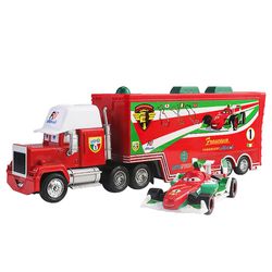 Film Biler 2 3 tegn Lightning Mcqueen &; The King & Chick Hicks & Mack Truck Onkel Metal Die-cast Toy Cars Vehical Model For Kids Bursdag Gaver Fra...