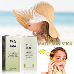 Ochime 1/2stk Matte Sun Stick Solcreme Stick Spf 50 Fugtgivende, åndbar, Forfriskende, Let at anvende Solcreme Bynke + Camelia 18g 1PCS