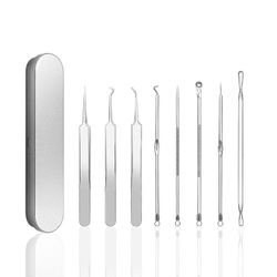 Linkrunning Pimple Popper værktøjssæt, Blackhead Remover værktøj Blackhead Farve i rustfrit stål