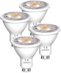 7W GU10 LED-lamput lämmin valkoinen, AC/DC 12V GU10 LED-lamppu 650lm 50W 70W MR16 GU10 halogeenilamppuja vastaava 3000K lämmin valkoinen GU10 LED-l...