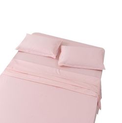 Handuo Sengetøj Sæt Mikrofiber Polyester Super Soft Pink Queen