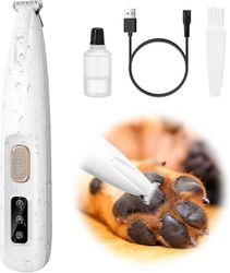 Koiran tassutrimmeri, lemmikkieläinten mikrotarkkuustrimmeri LED-näytöllä, sähköinen koirankarvaleikkuri tassuille, korville, kasvoille, pakaroille...