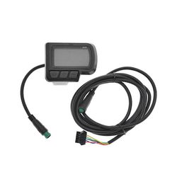Sähköpyörä EN06 älykäs LCD-mittari maastopyöräskootteri LCD-näyttö Vedenpitävä kaapeli Muunnososat Musta