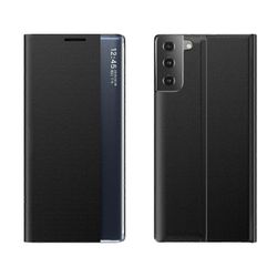 Samsung Galaxy S21 4G / 5G View Window Flip Cover PU nahkainen puhelinkotelo Monivärinen Style A