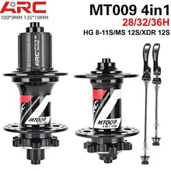 Arc 009 Mtb Hub Nbk 4 Forseglet lejenav 28/32/36 Huller Mountainbike Nav Skivebremse Cykel Hub Hg Xd Ms 8 9 10 11 12 Hastighed 100x15 142x12 HG 28H