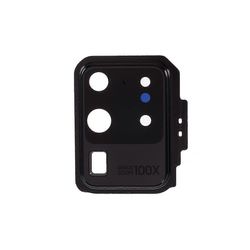 V6r OEM takakameran linssirenkaan suojus lasilinssillä Samsung h0b Galaxy S20 Ultra G988 - musta