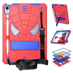 SKALO iPad 11" (2025) Spider Web Lasten Kotelo - Punainen