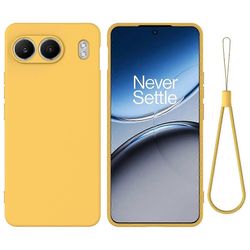 OnePlus Nord 4 -kotelolle nestemäinen silikoninen naarmuuntumista estävä puhelimen kansi käsihihnalla Monivärinen Style B