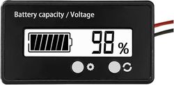 Shenshang Technology Akkumittari, 12V 24V 36V 48V akun kapasiteetin ilmaisin hälytyksellä, lyijyhappo- ja litiumionijännitteen valvontailmaisin aut...