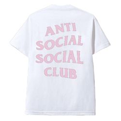 RockShark Anti Social Social Club T-Shirt Hvid L