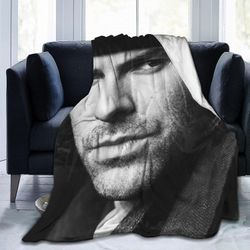 Kerota Aidan Turner flanelli pehmeä ilmastointilaite Anti-Pilling Lap vuodesohvalle, makuuhuoneelle, olohuoneelle, ABD14070 50x40in 125x100cm