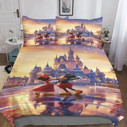 DSJackson Mikki Hiiren lohduttajasetti piilotetulla vetoketjusulkimella - ylellinen mikrokuituinen sarjakuvavuodevaatteet 3D-tulostuksella, täydell...