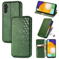 Kompatibel med Samsung Galaxy A13 5g Flip Case Etui Vintage Wallet Flip Cover med magnetisk lukning Coque - Blå grøn
