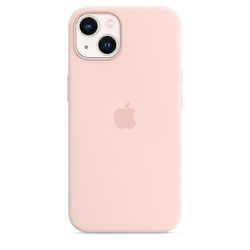 Silikon telefonfodral för iphone 13 Krita rosa