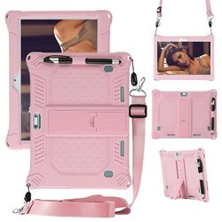 Kakanwo 10 tommer tablet-taske Universal stødsikker silikone cover-taske til 10 10.1 tommer Android Tablet PC Pink