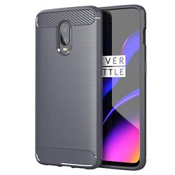 Tpu sag for oneplus 6/6t all inclusive stødsikker kulfiber dækning Grå Oneplus oneplus 6