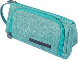 Xqday Penalhus stor kapacitet Pen Sag Pencil Bag Pose Pose Holder Makeup Bag Canvas Bag Statione