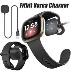 Lader kompatibel med Fitbit Sense &; Fitbit Versa 3 smartklokke - USB-ladekabel 100cm - smartklokke tilbehør
